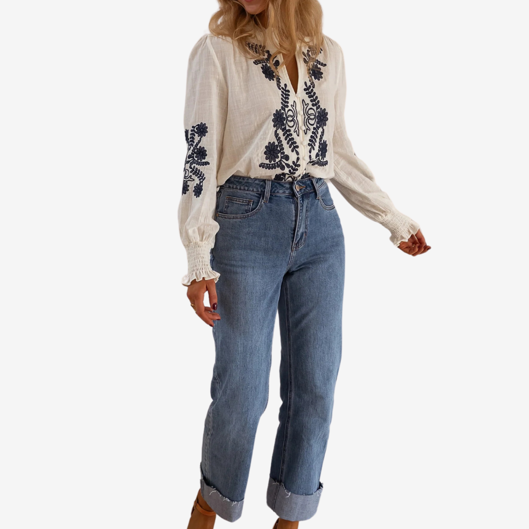Isaure™ Vyšívaný top