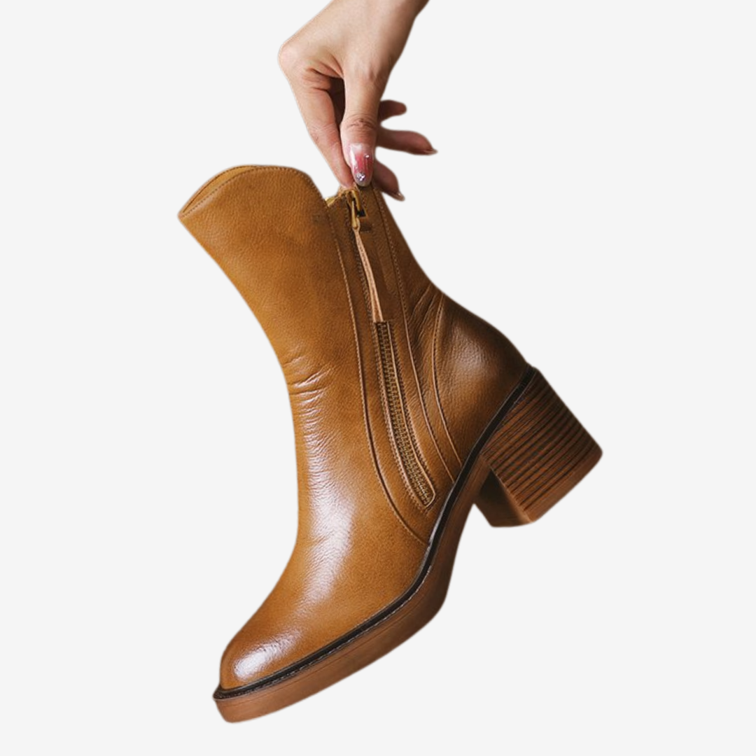 Calista™ Zip na blokovém podpatku