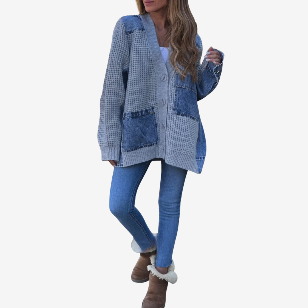 Malika™ Patchworkový kardigan