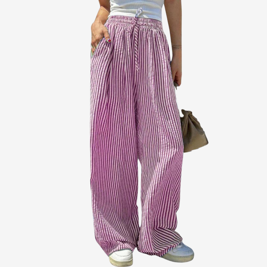 Zara™ Ležérní pruhované kalhoty