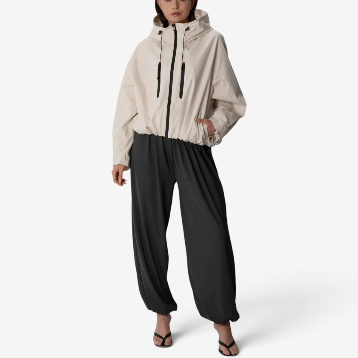 Amara™ Oversized větrovka s kapucí