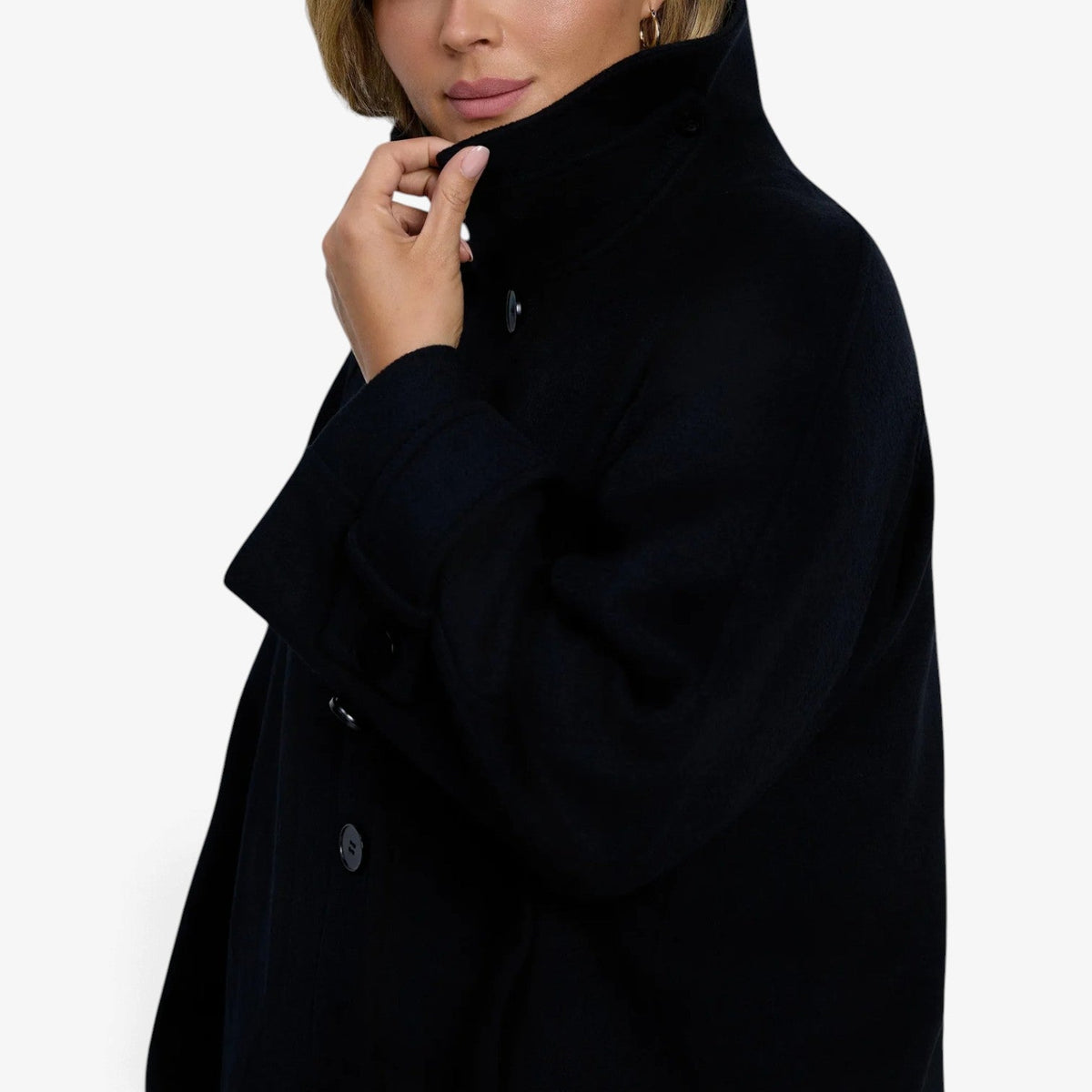 Aurelia™ Oversized kabátový plášť z vlněné směsi