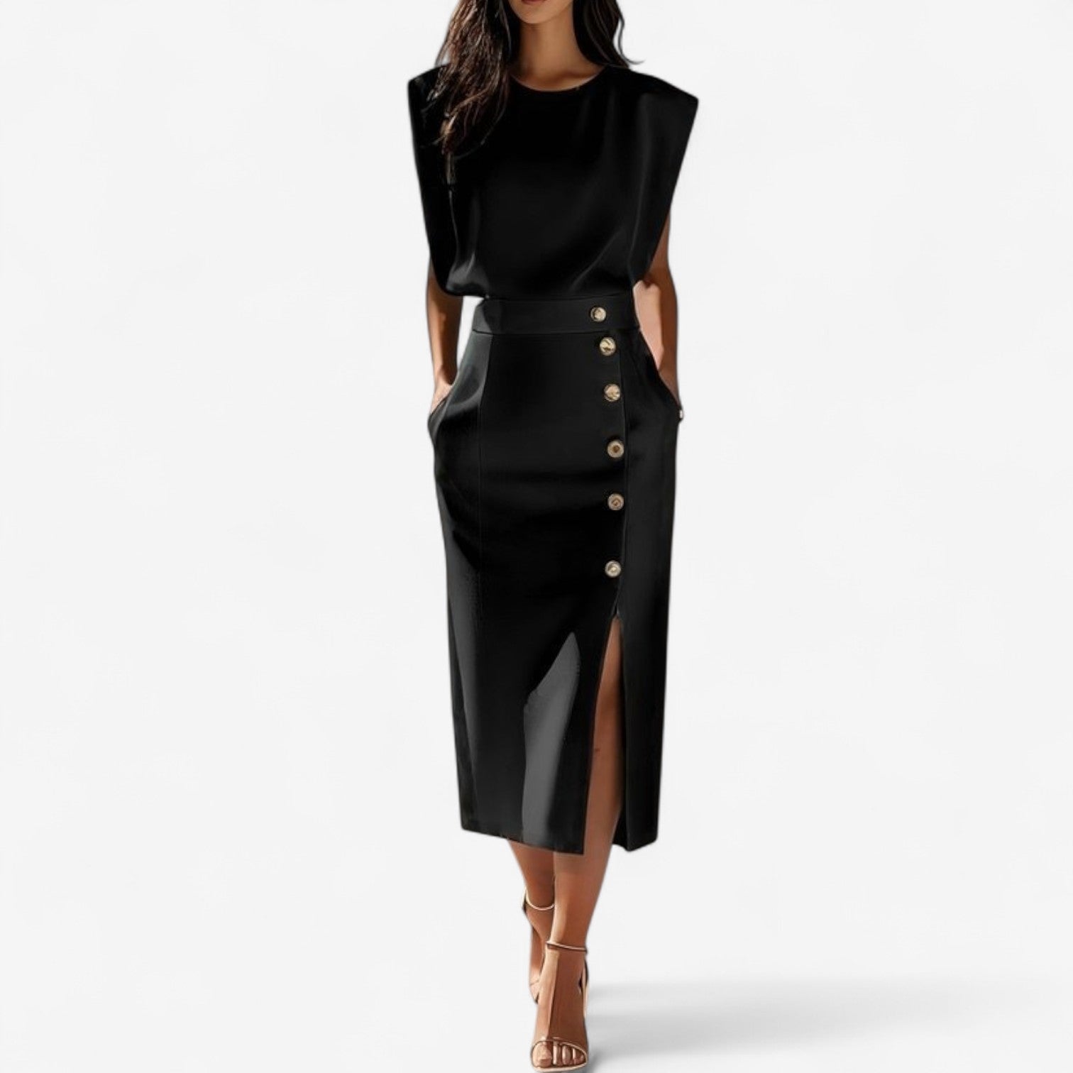 Stéphanie™ Elegantní strukturovaný overal