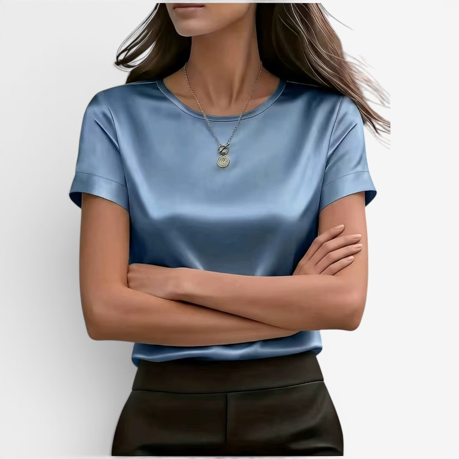 Adina™ Elegantní saténové tričko