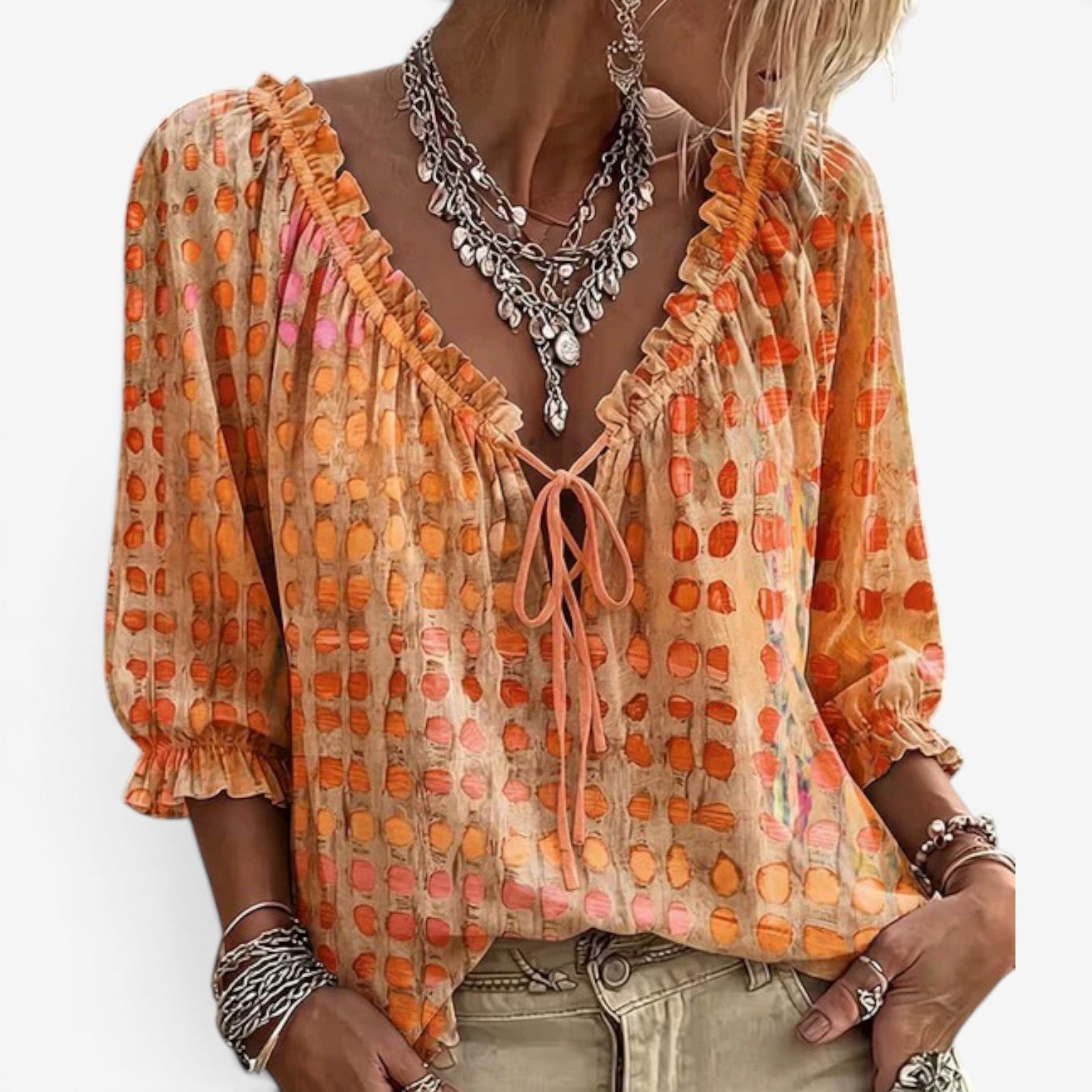 Ellena™ Boho elegantní halenka
