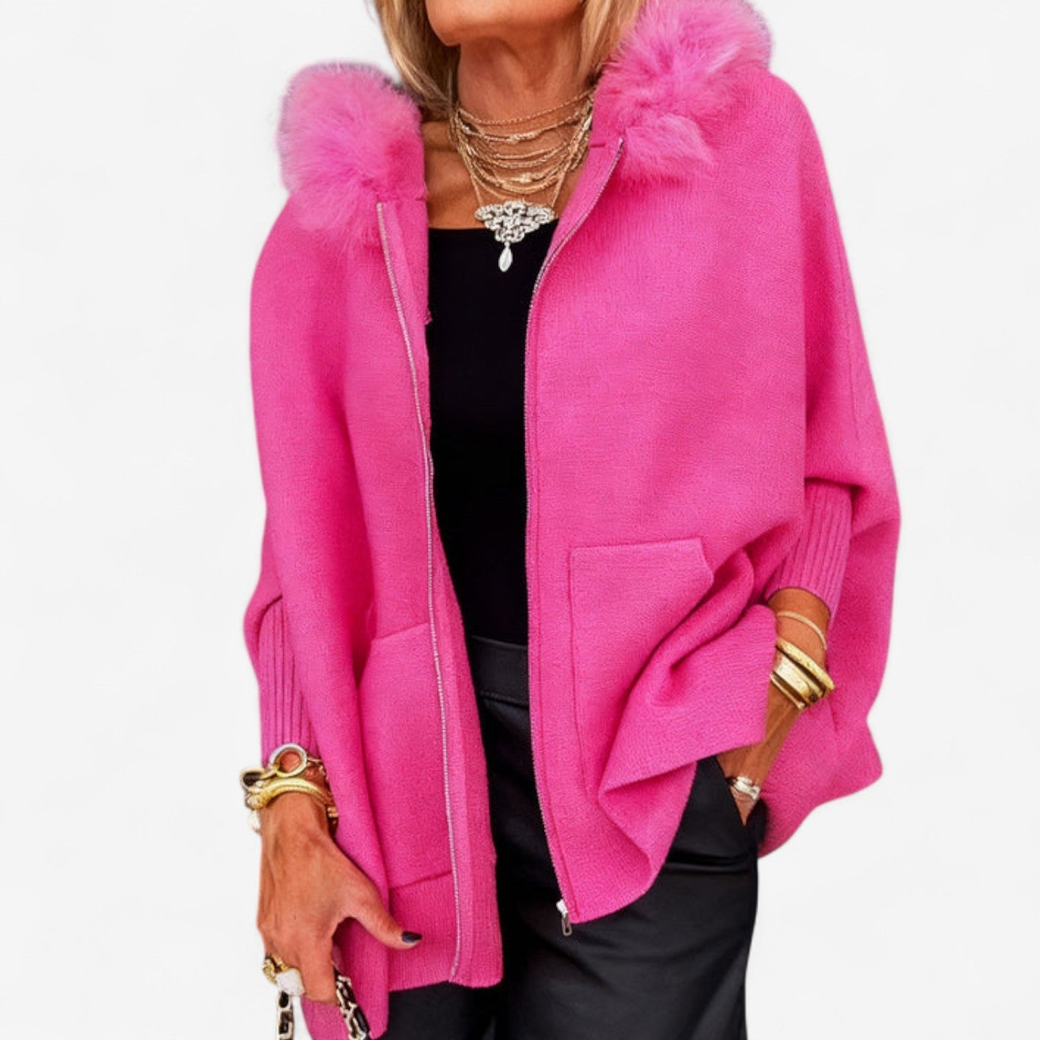 Sophie™ Kabát z umělé kožešiny