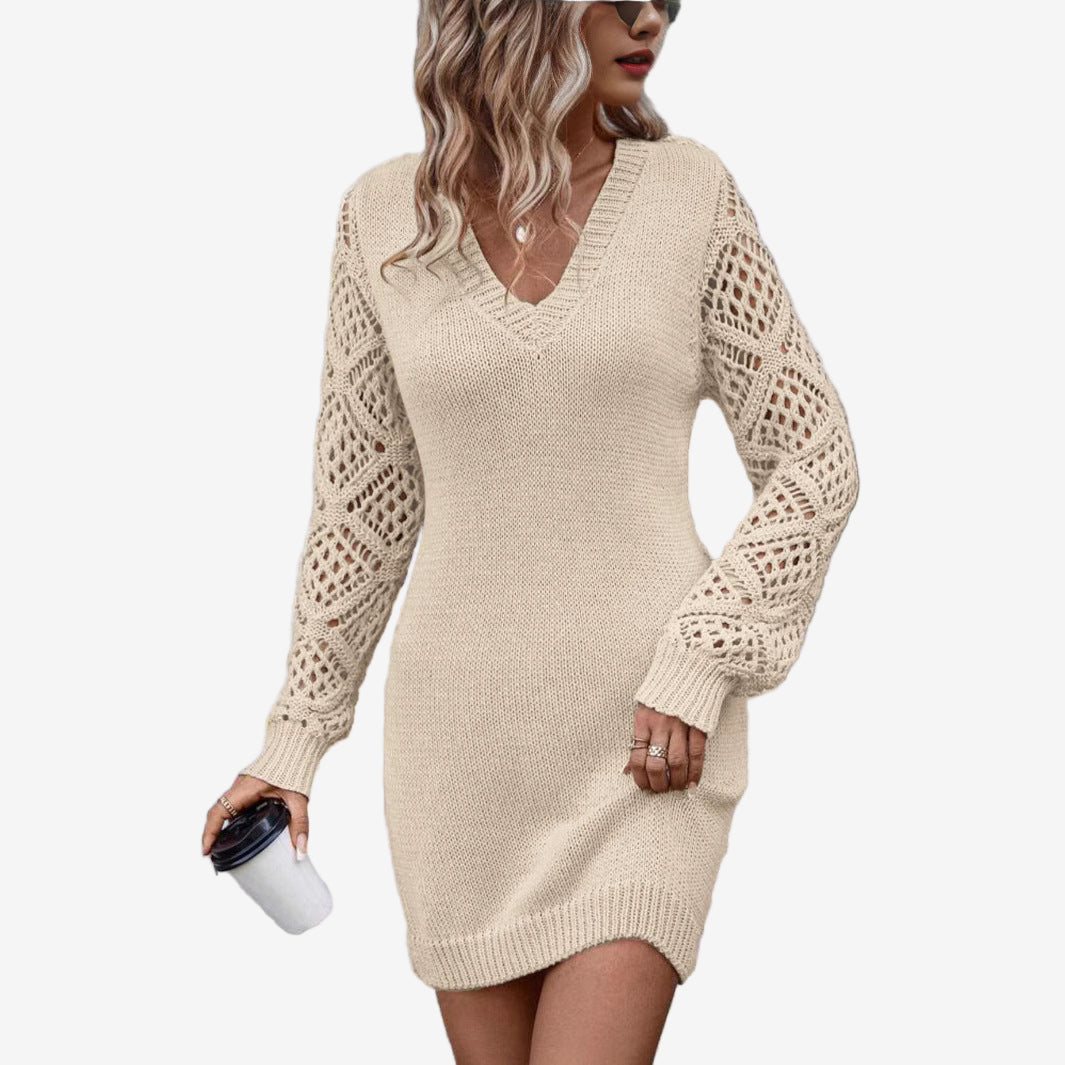 Silvy™ Šaty s krajkovými rukávy