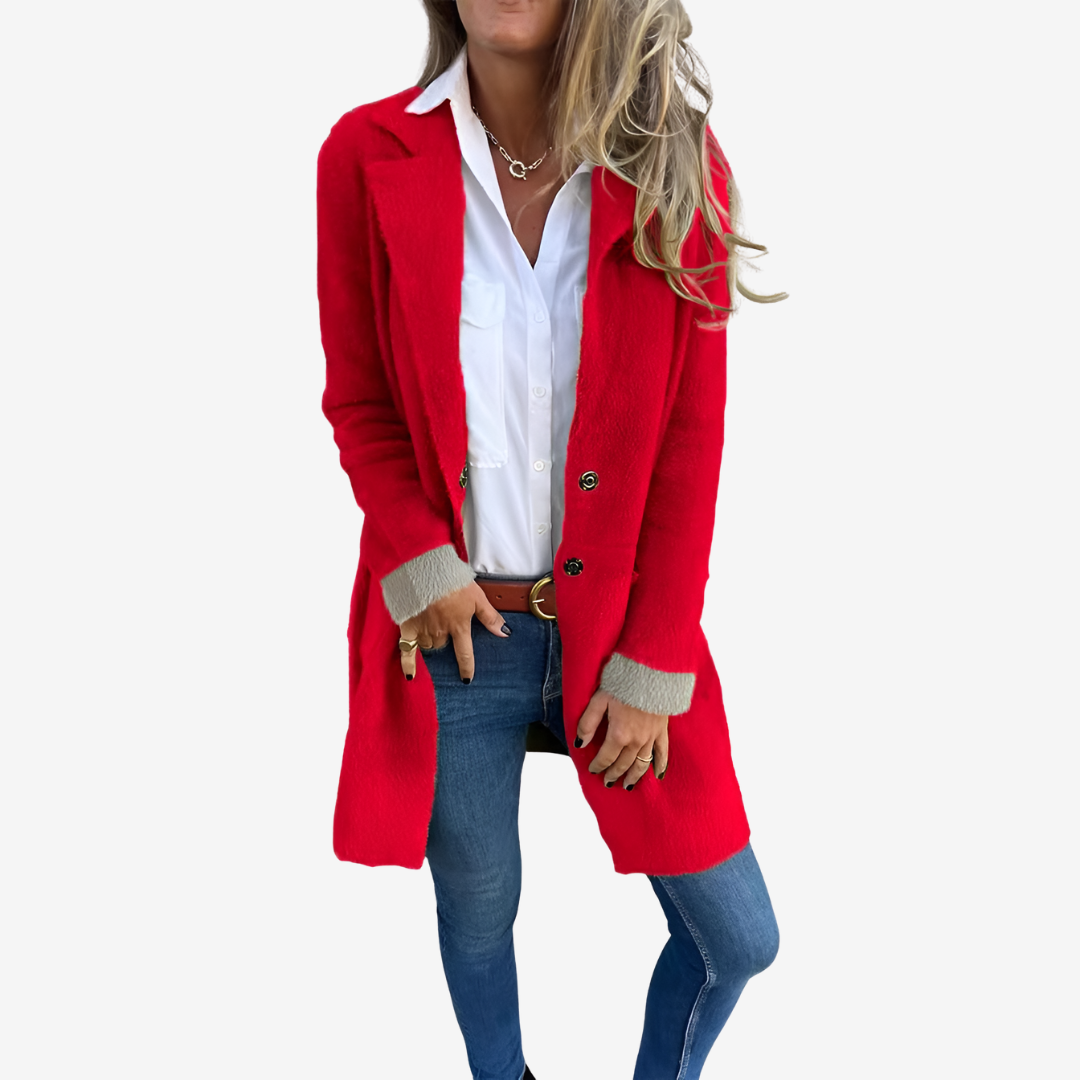 Martine™ Dlouhý pletený kardigan