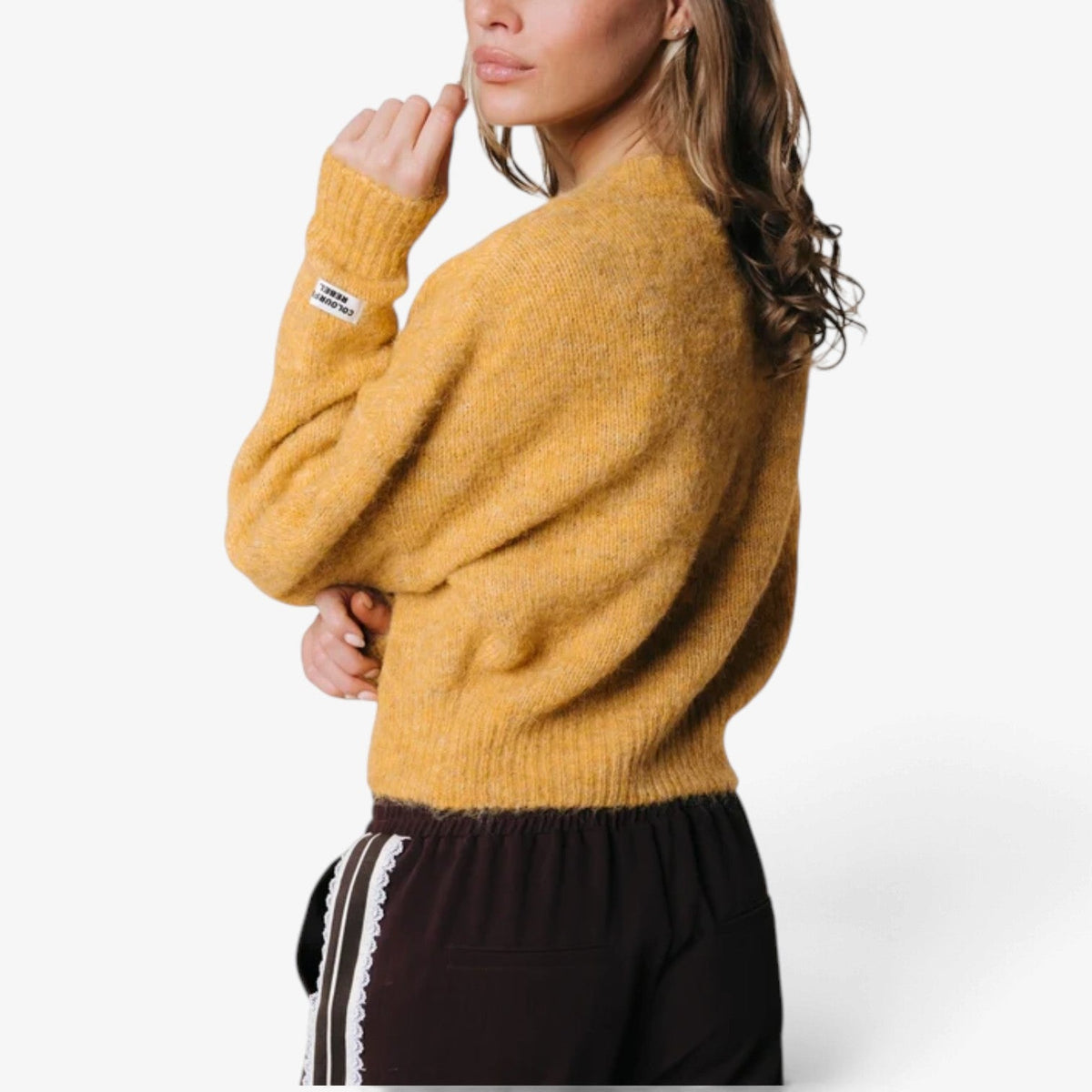 Mireille™ Zkrácený kardigan s knoflíkovou légou