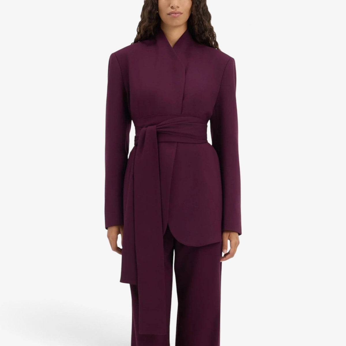 Marcella™ Elegantní sako s vázáním v pase