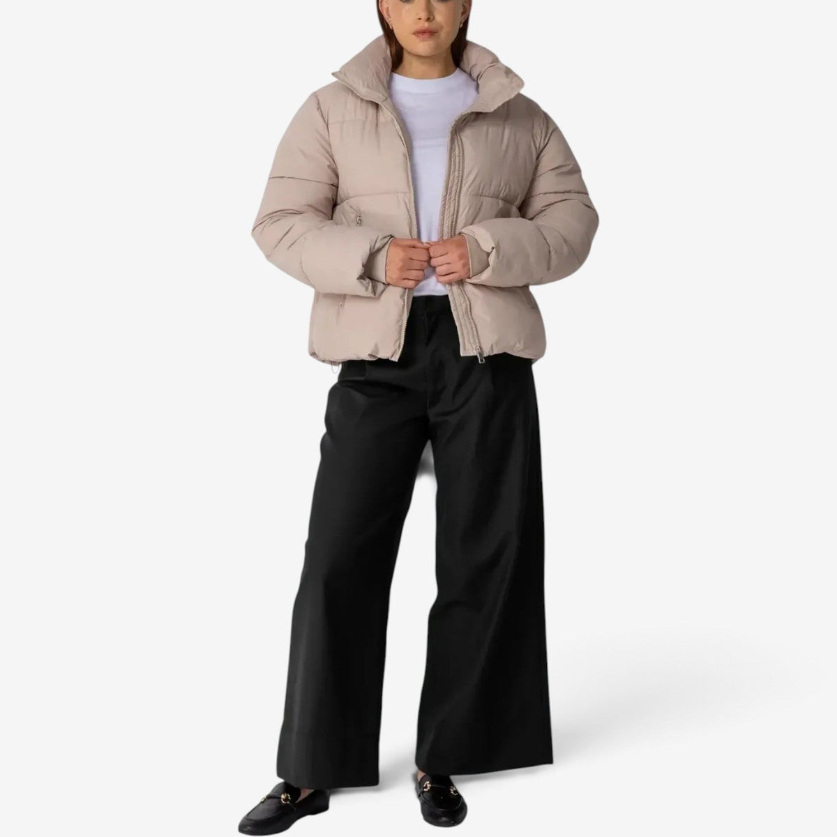 Genevieve™ Prošívaná bunda s kapucí