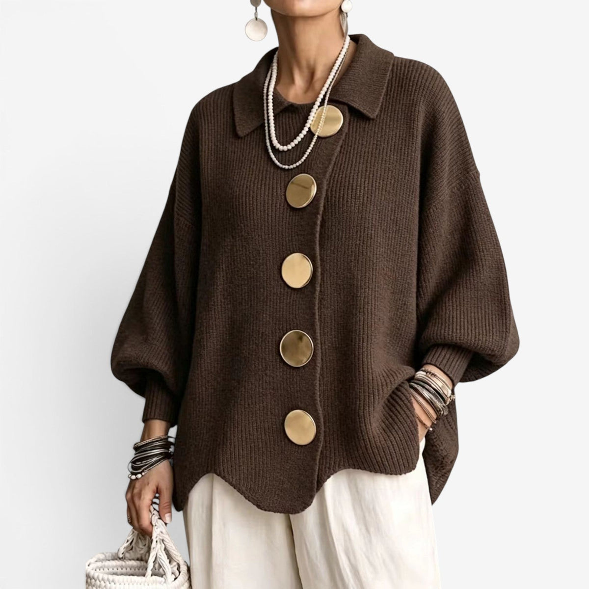 Chona™ Oversized pletený kardigan