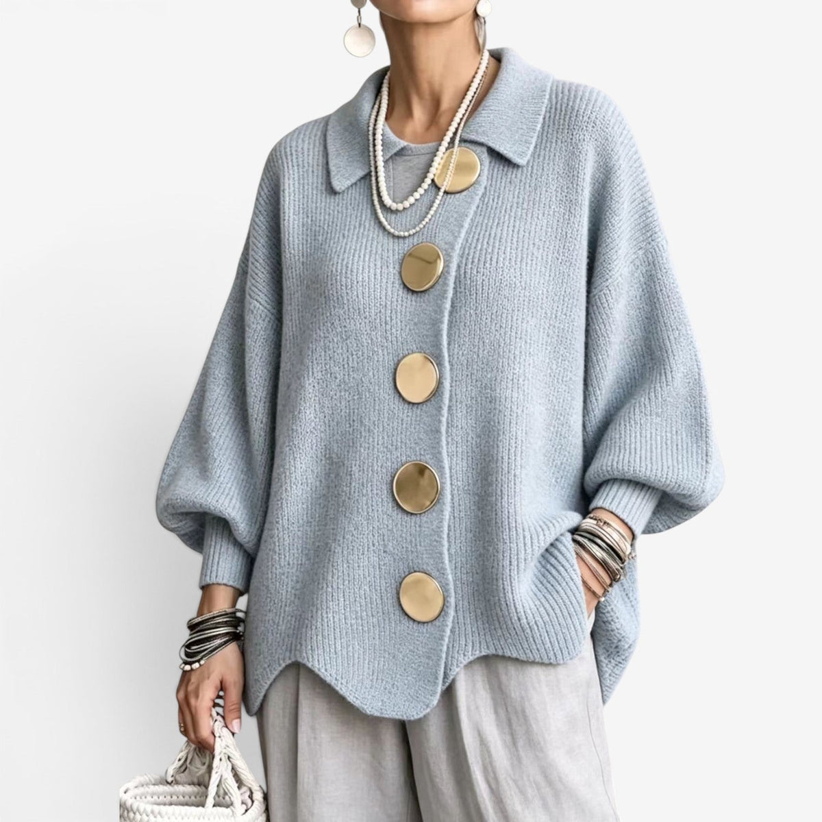 Chona™ Oversized pletený kardigan