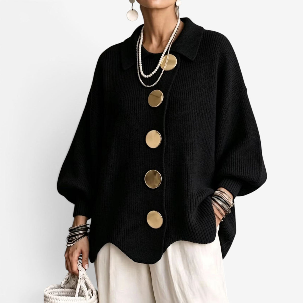 Chona™ Oversized pletený kardigan