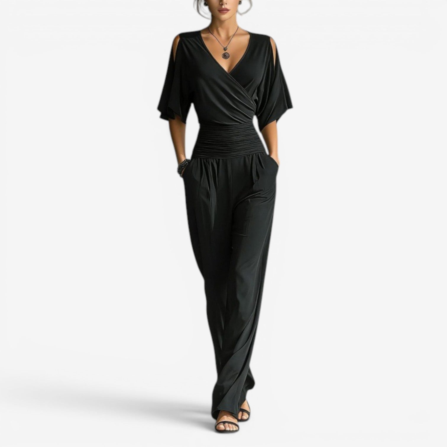 Cherryl™ Off-the-Shoulder Overall