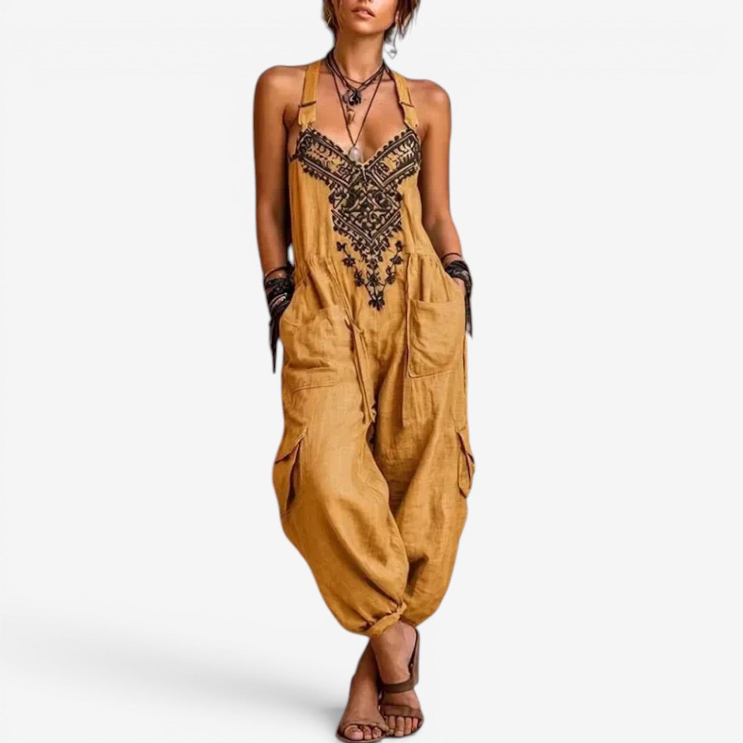 Emellia™ Overal v boho stylu