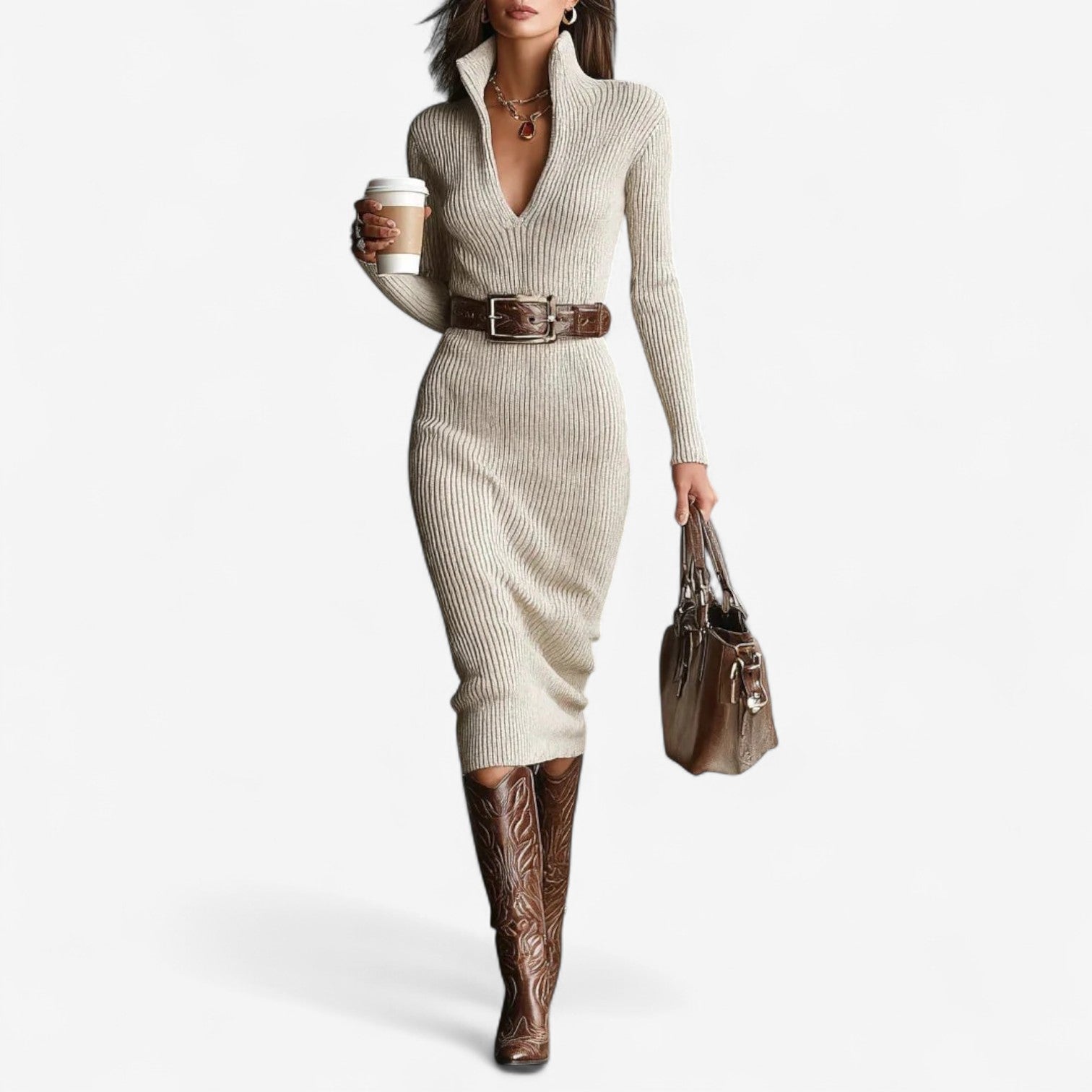 Piatti™ Žebrované šaty