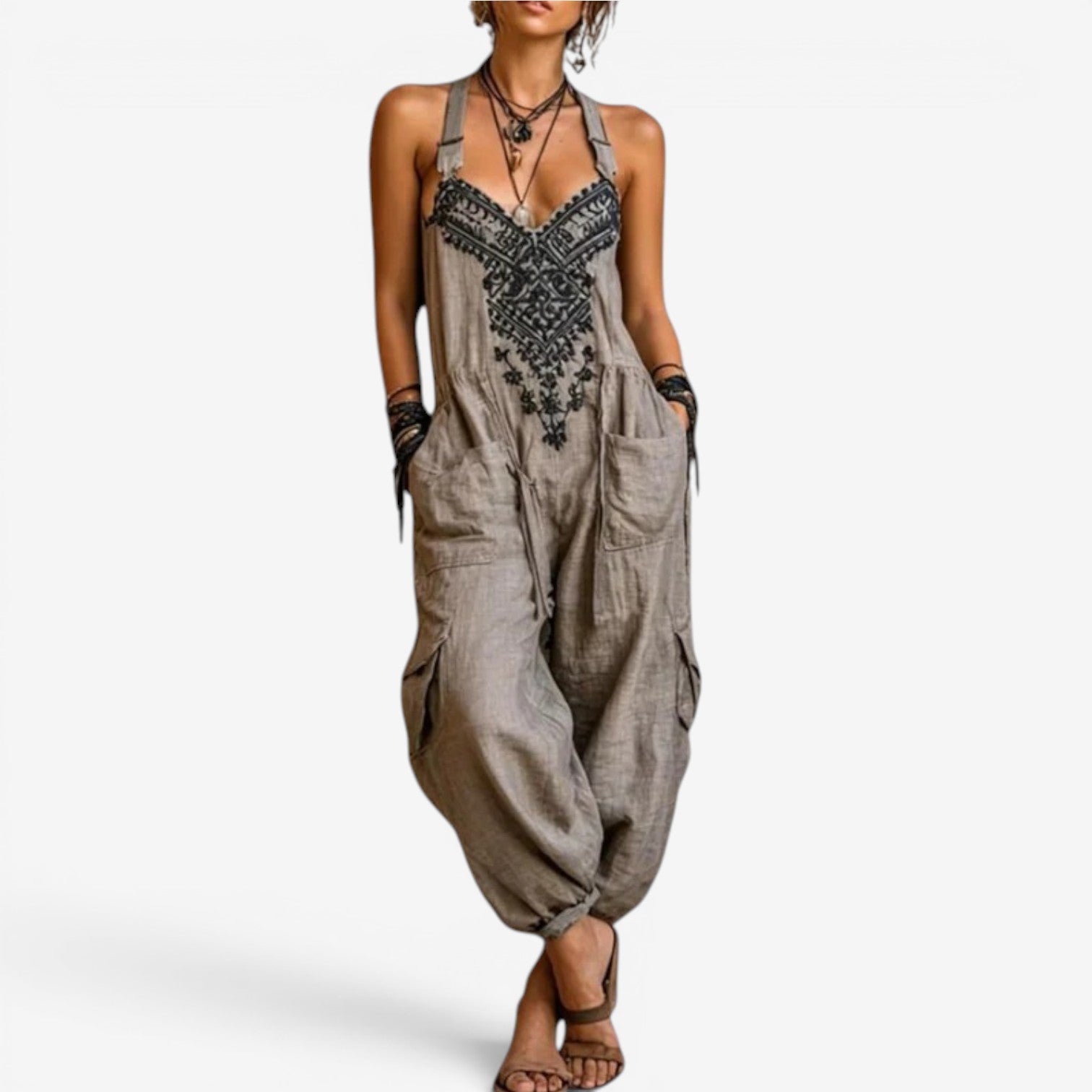 Emellia™ Overal v boho stylu