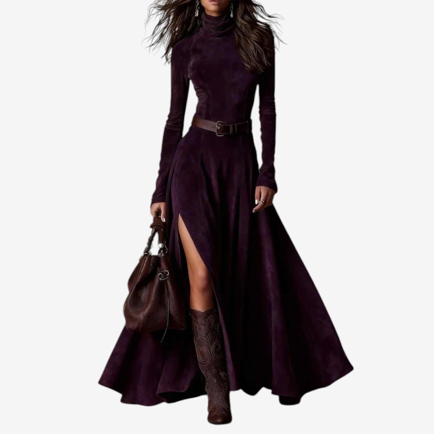 Solène™ Sametové šaty 