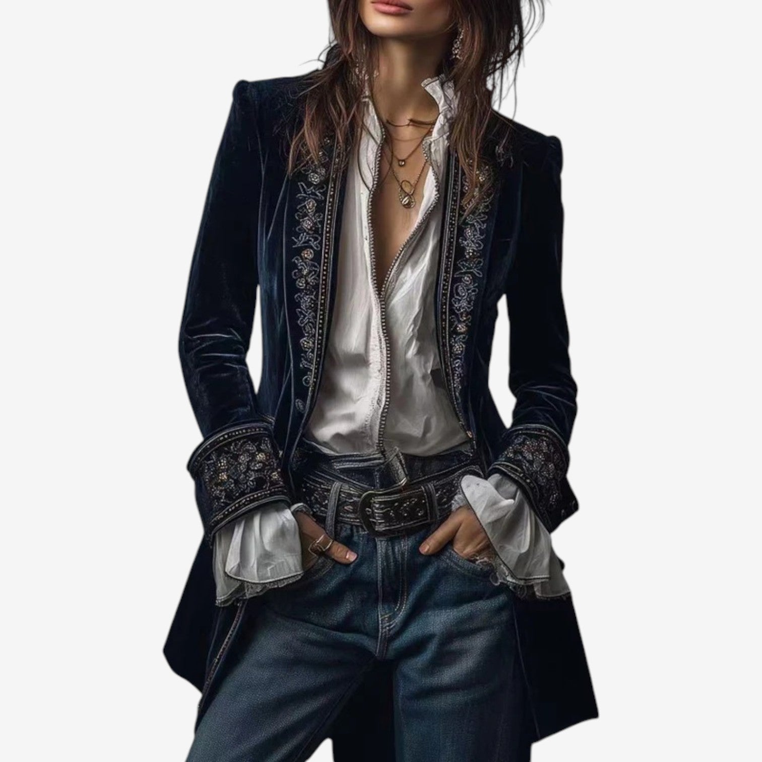 Ramousse™ Vyšívaný blejzr