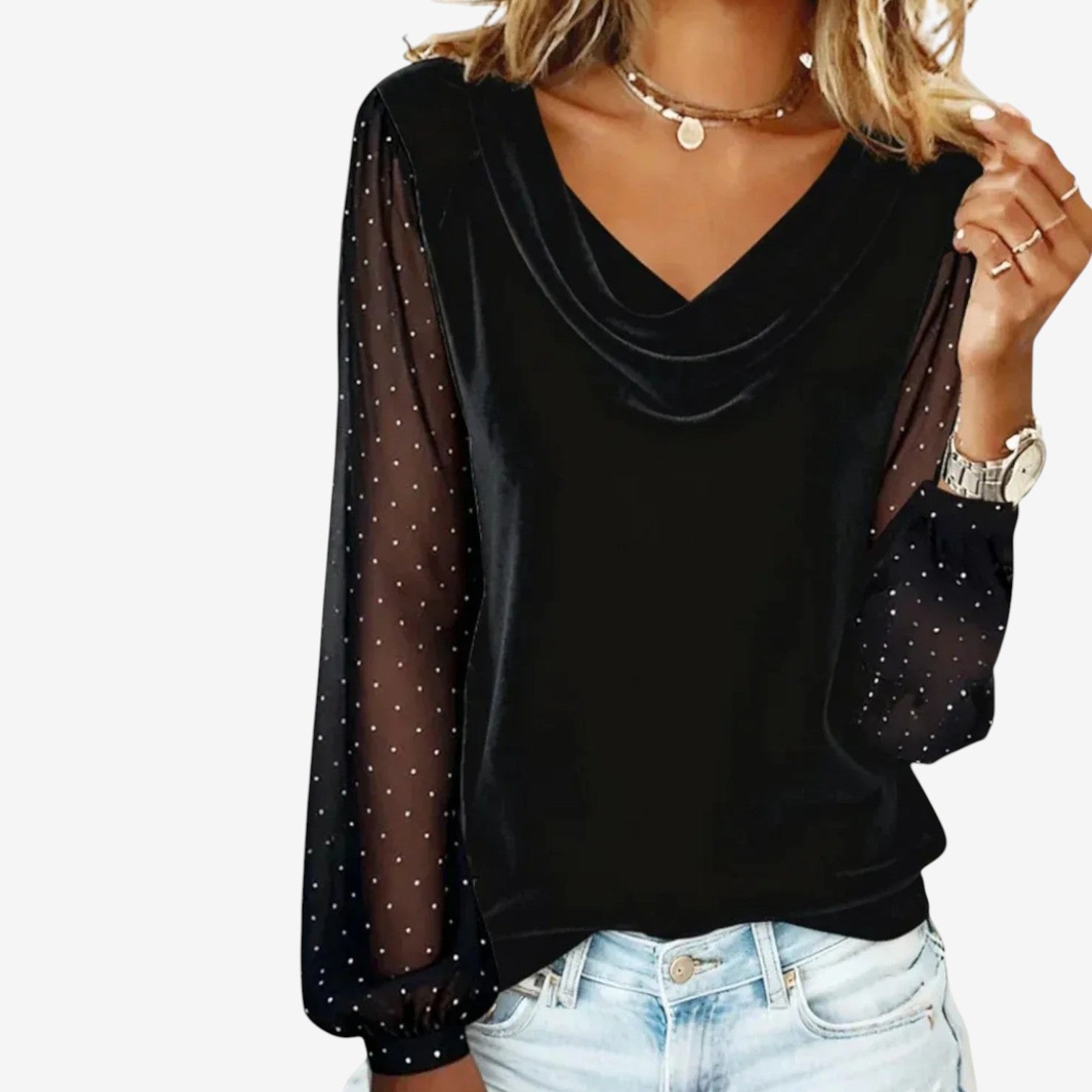 Floreani™ Elegantní splývavá halenka