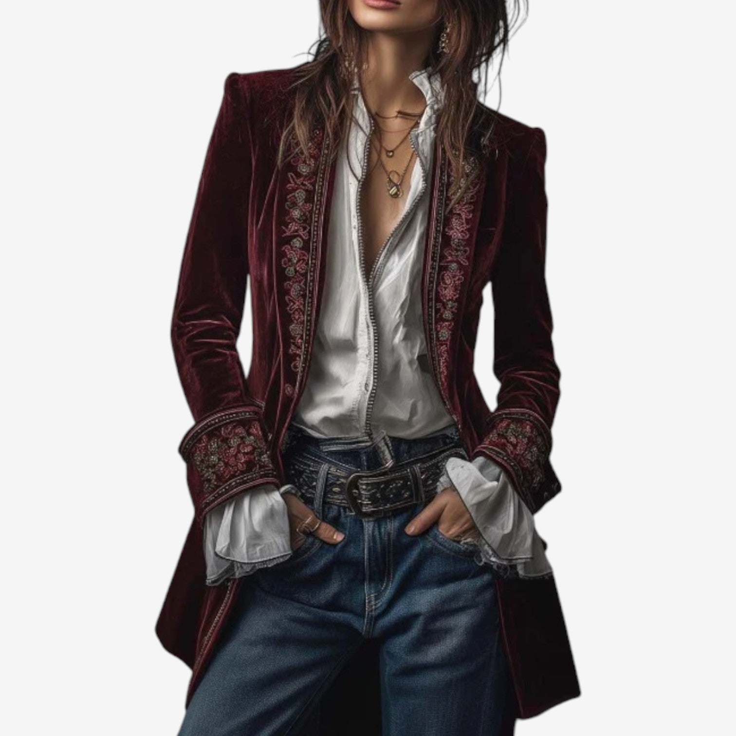 Ramousse™ Vyšívaný blejzr