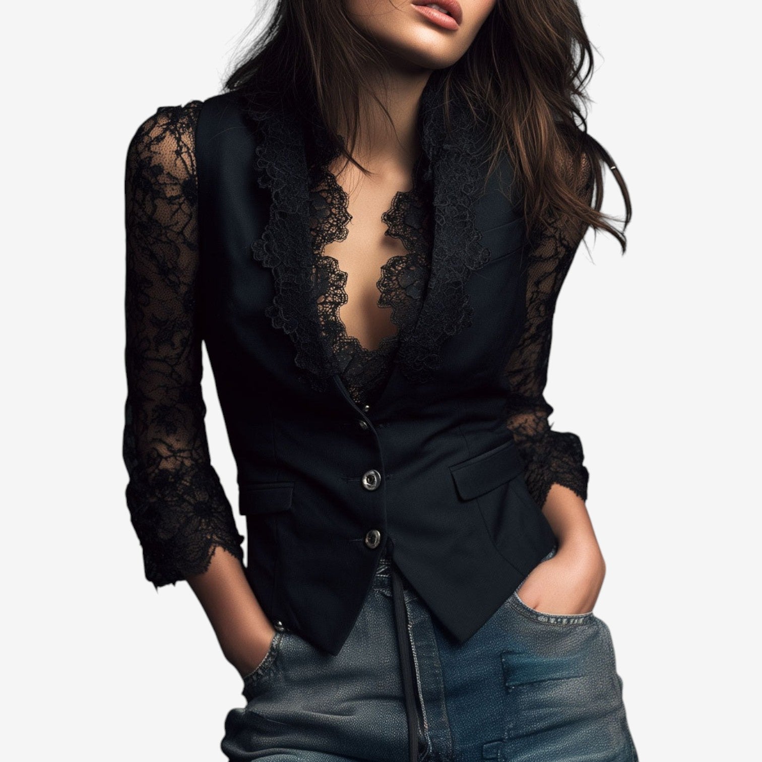 Arianna™ Elegantní vesta s výstřihem