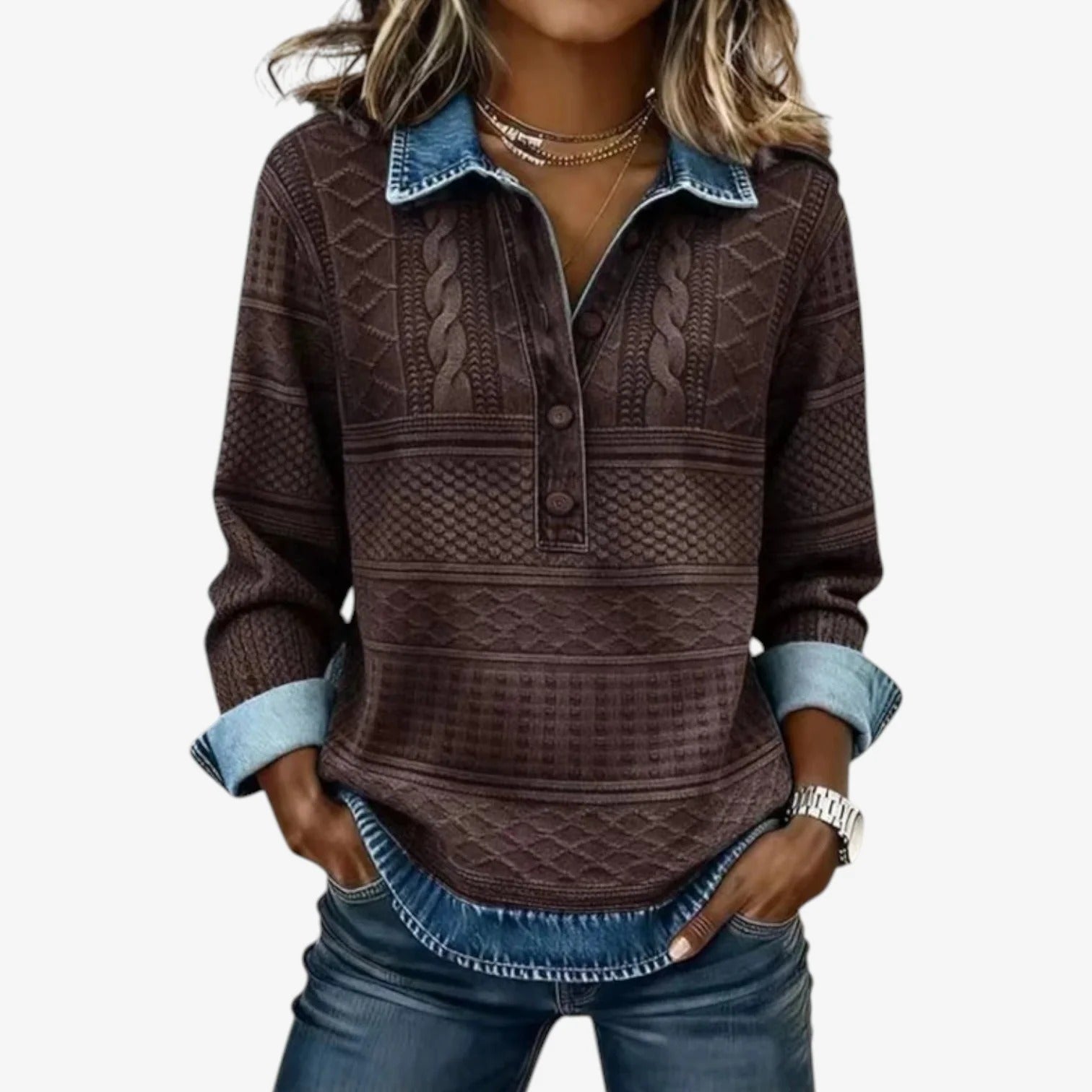 Mignola™ Ležérní pletený svetr