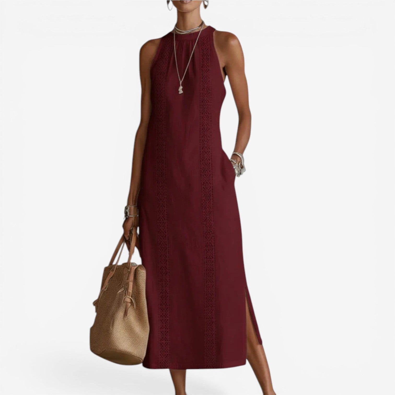 Althea™ Minimalistické midi šaty