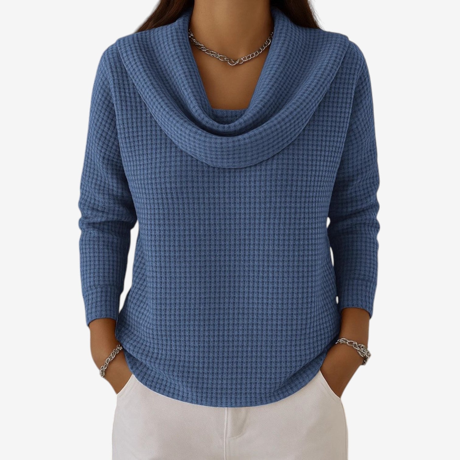 Vernhes™ Světle řasený svetr 