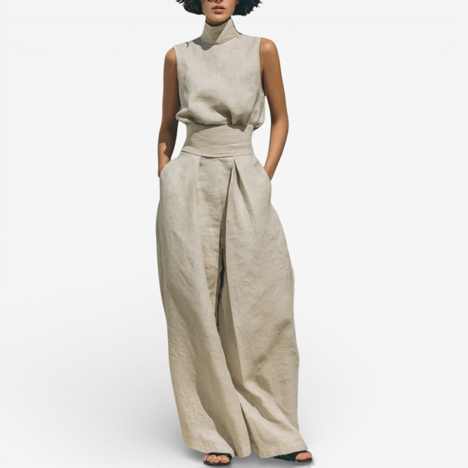 Nina™ Letní set s širokými kalhotami