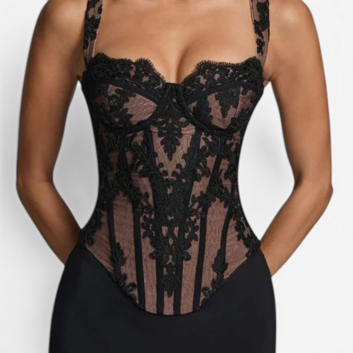 Jenica™ Krajkový korzet bustier top