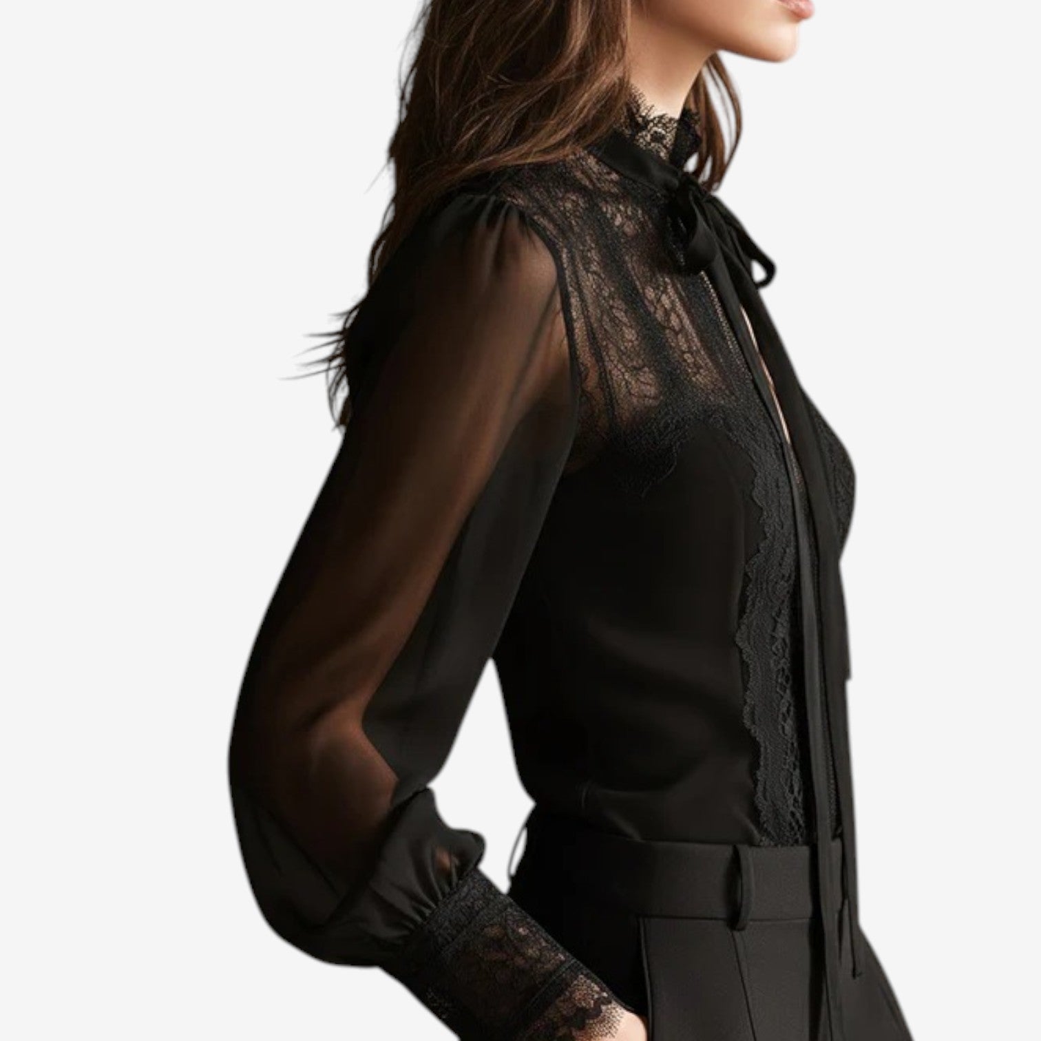 Tetyana™ Elegantní průsvitná blůza