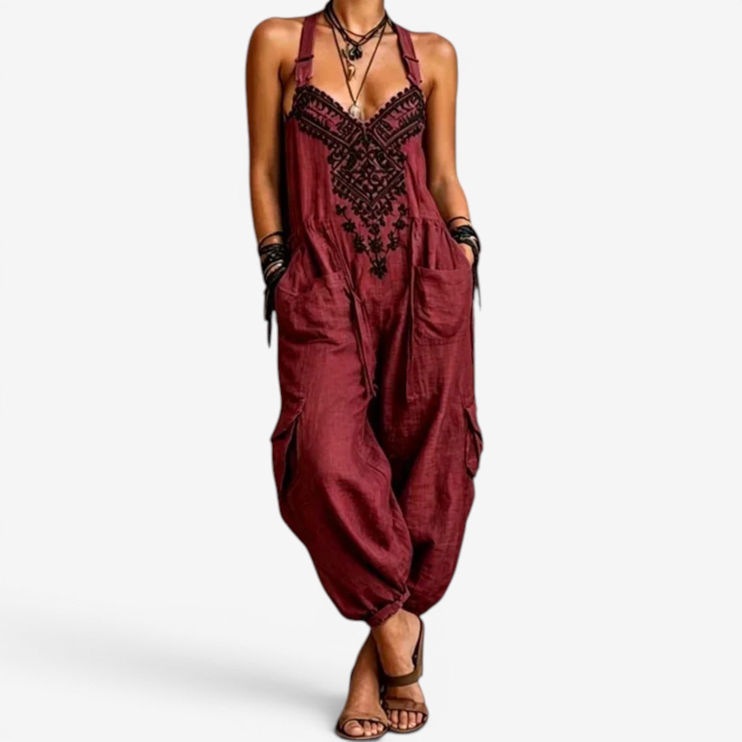 Emellia™ Overal v boho stylu