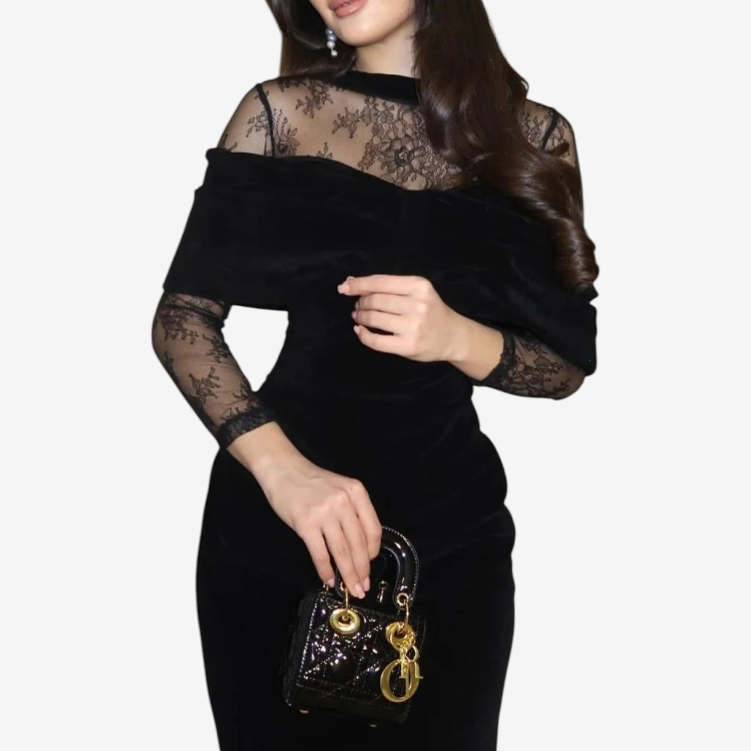 Stephania™ Krajkové Večerní Šaty