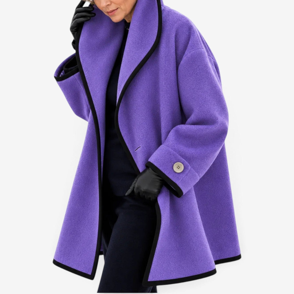 Adele™ Zavinovací kabát s řasením
