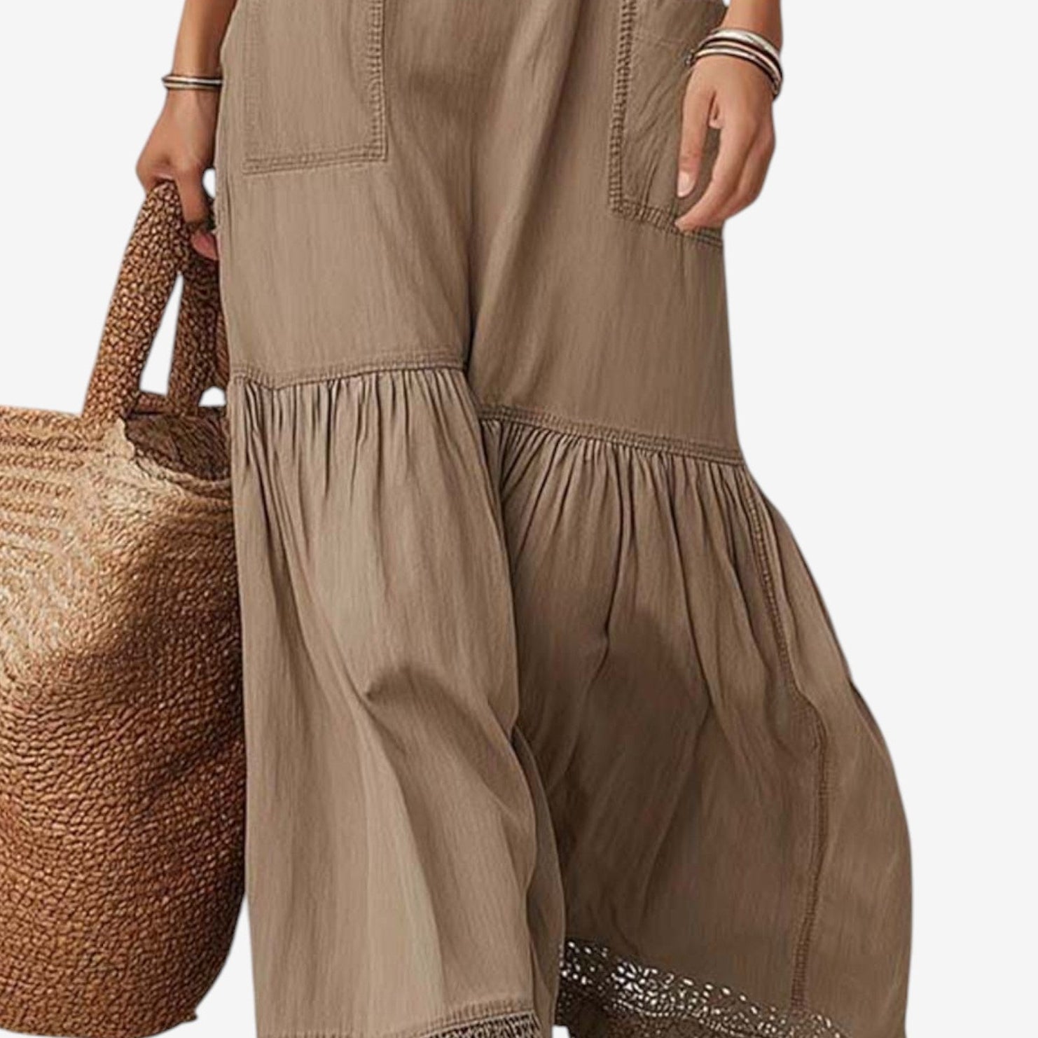 Hannah™ Maxi šaty z čisté bavlny