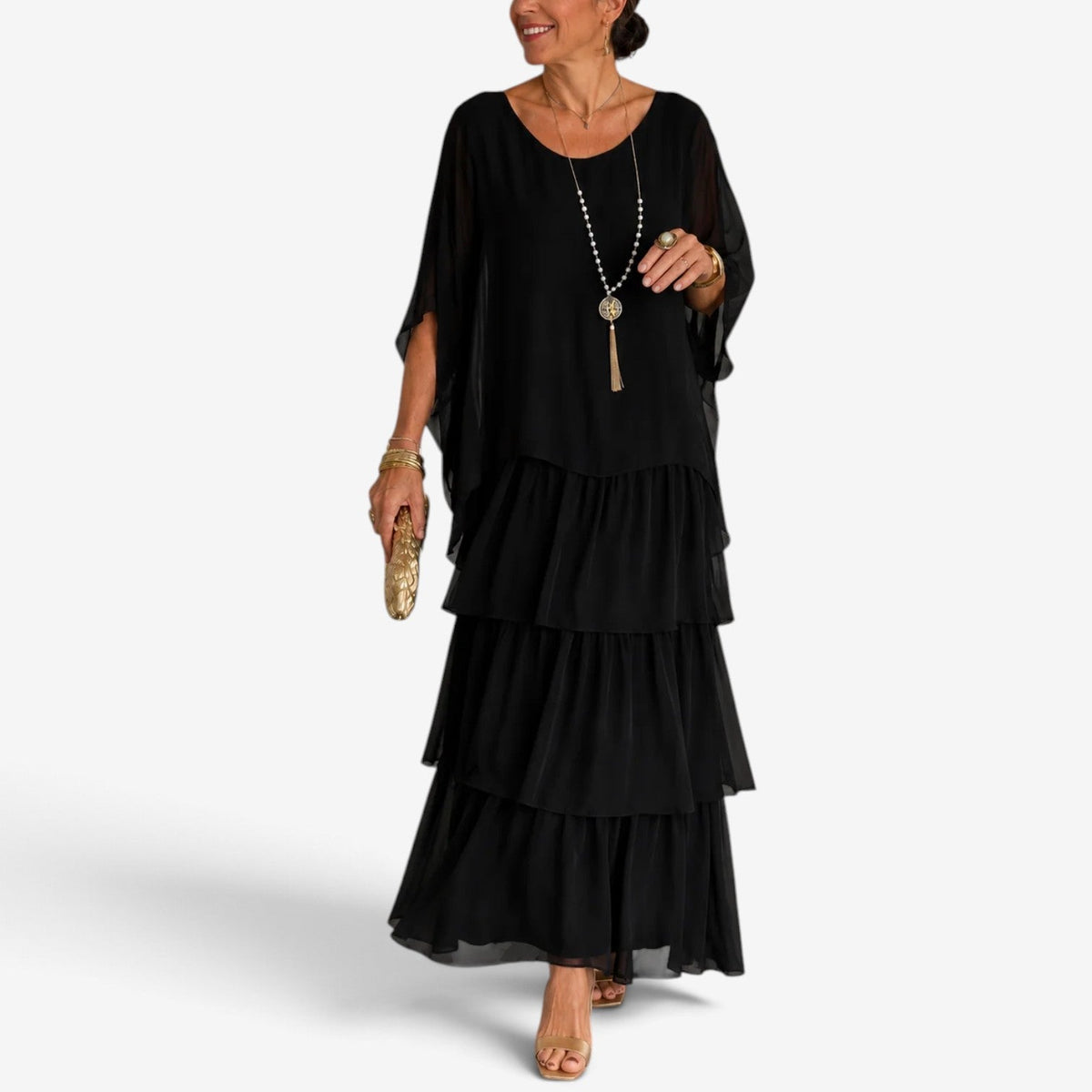 Alessia™ Elegantní vrstvené šifónové šaty